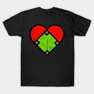 Baseball Heart (Vintage Style) T-Shirt